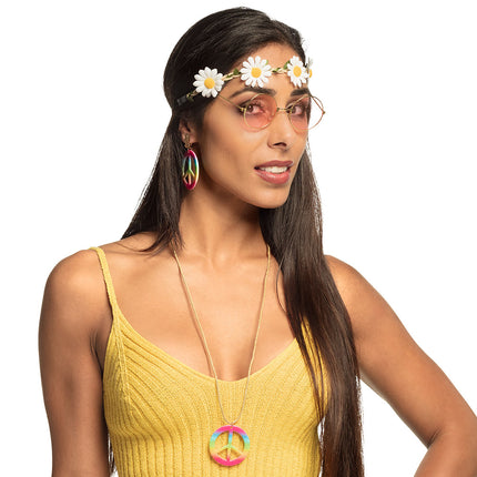 Boland Hippie verkleed set compleet