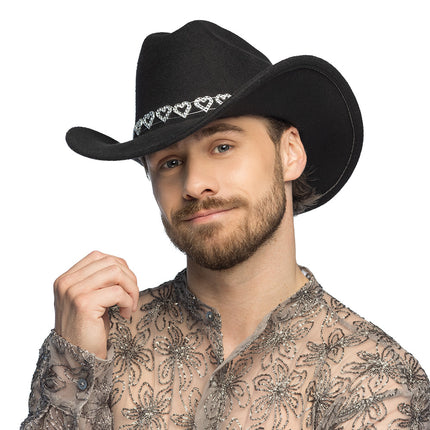Boland Hoed cowboy Jamie zwart