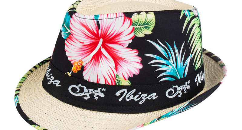 Boland Hoed 'Ibiza' met bloemen