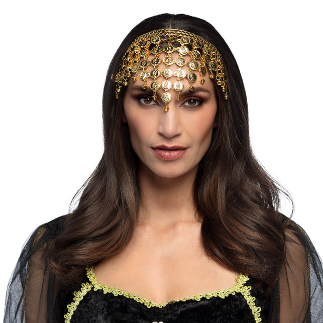 Boland Hoofdband Belly dance met muntjes