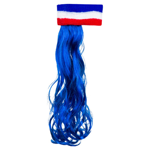 Boland Hoofdband Frankrijk met blauw haar
