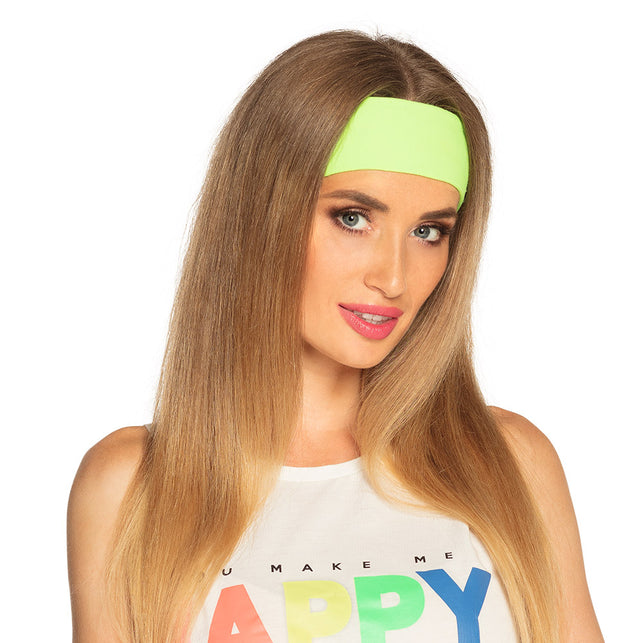 Boland Hoofdband Retro neon groen