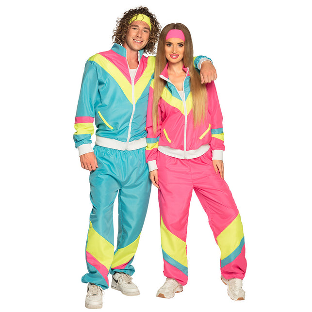 Boland Hoofdband Retro neon roze