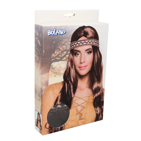 Boland Indianen pruik Harmony bruin