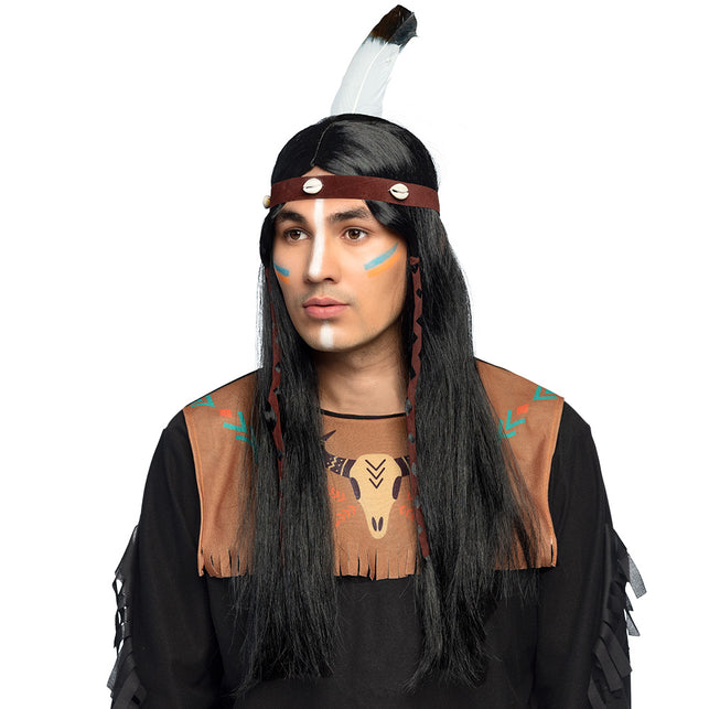 Boland Indianen pruik Takoda