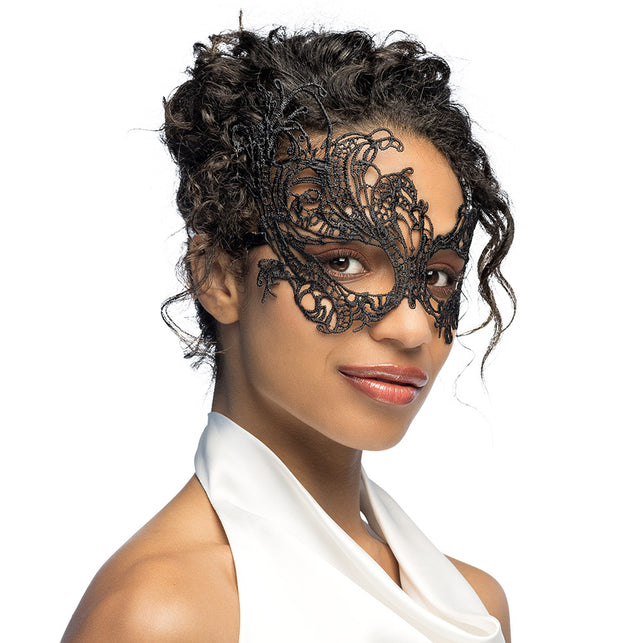 Boland Kanten masker Masquerade zwart