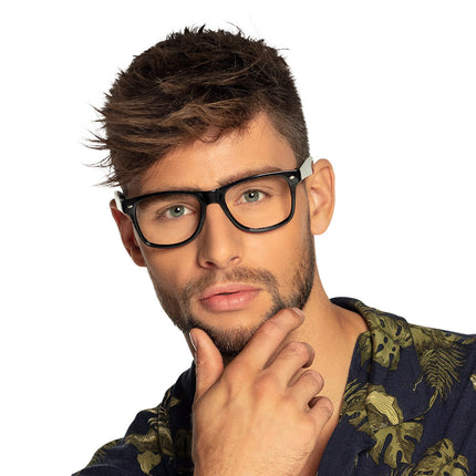 Boland Karakter bril zwart disco