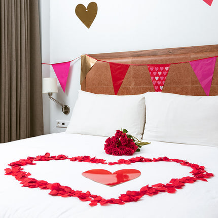 Boland Koker rozenblaadjes rood