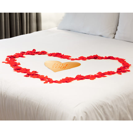 Boland Koker rozenblaadjes rood