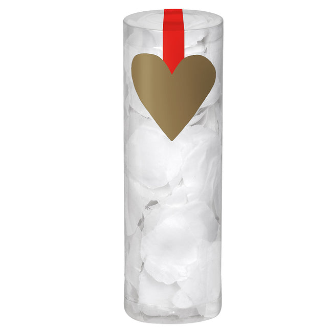 Boland Koker rozenblaadjes wit