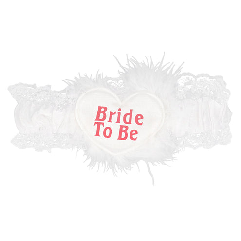 Boland Kousenband 'Bride' wit