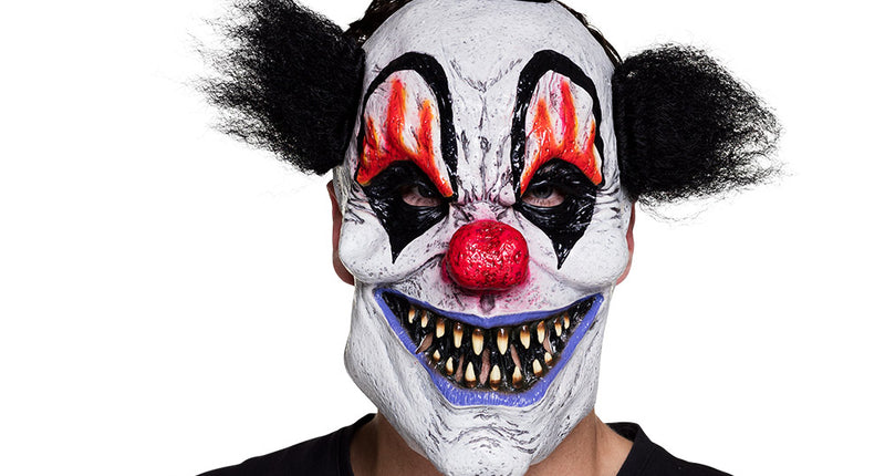 Boland Latex gezichtsmasker Scary clown