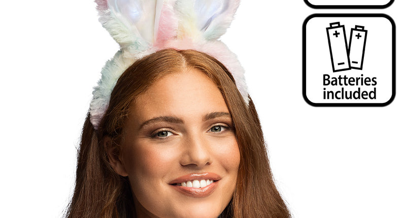 Boland LED diadeem konijnenoren Bunny