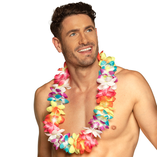 Boland LED hawaïkrans Zomerflits met lampjes