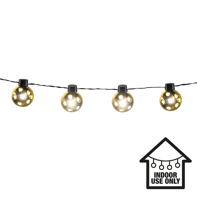 Boland LED lichtsnoer Partybal goud