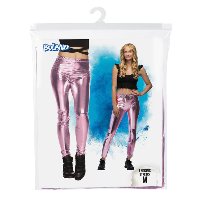 Boland Legging Metallic roze