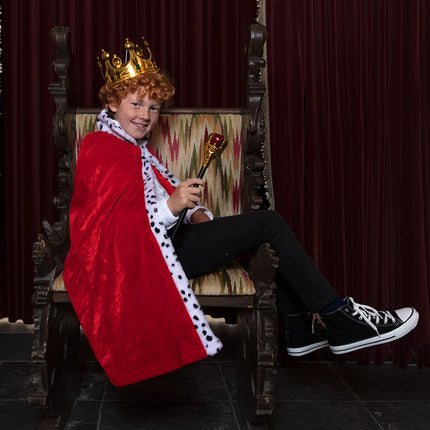 Boland Mantel koning kind rood