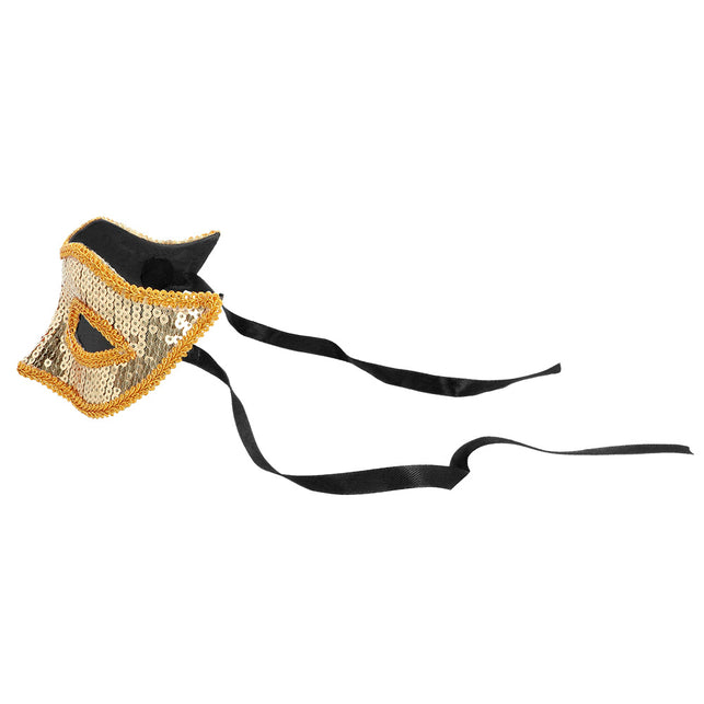 Boland Masker Venice pailletten goud