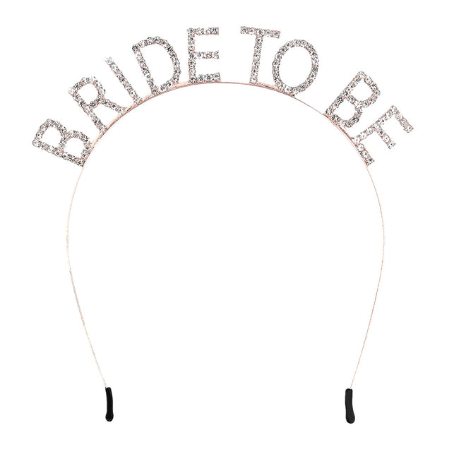 Boland Metalen diadeem 'BRIDE TO BE' haarband