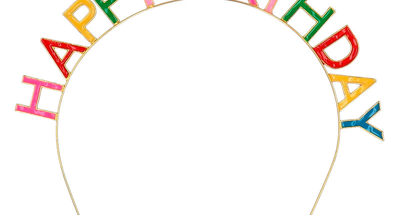 Boland Metalen diadeem 'Happy Birthday' haarband