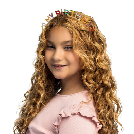 Boland Metalen diadeem 'It's my birthday'