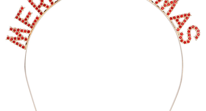 Boland Metalen diadeem 'Merry Christmas' haarband