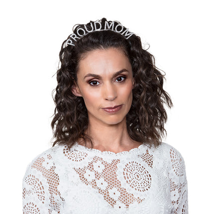 Boland Metalen diadeem 'Proud mom'
