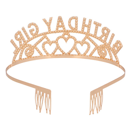 Boland Metalen tiara 'Birthday girl'