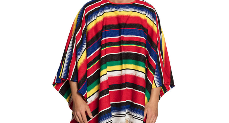 Boland Mexicaanse poncho Diego kleurrijk