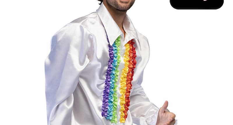 Boland Mr. Colourful regenboog disco overhemd heren