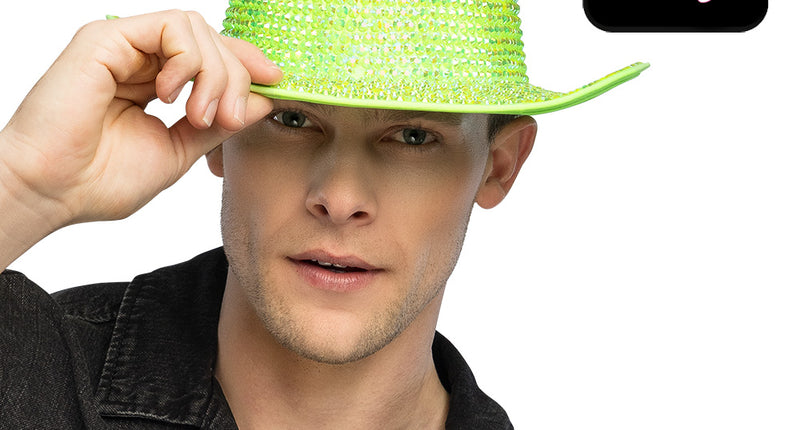 Boland Neongroene cowboyhoed Aurora (UV western hoed)