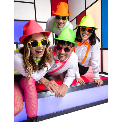 Boland Neongroene partybril Pop (UV festival bril)