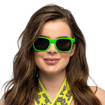 Boland Neongroene partybril Pop (UV festival bril)