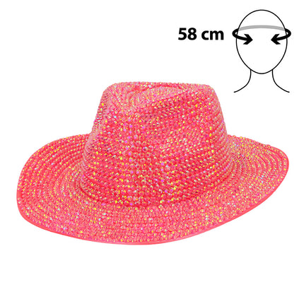 Boland Neonroze cowboyhoed Aurora (UV western hoed)