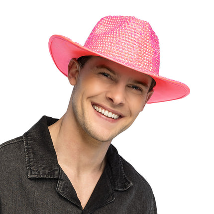 Boland Neonroze cowboyhoed Aurora (UV western hoed)