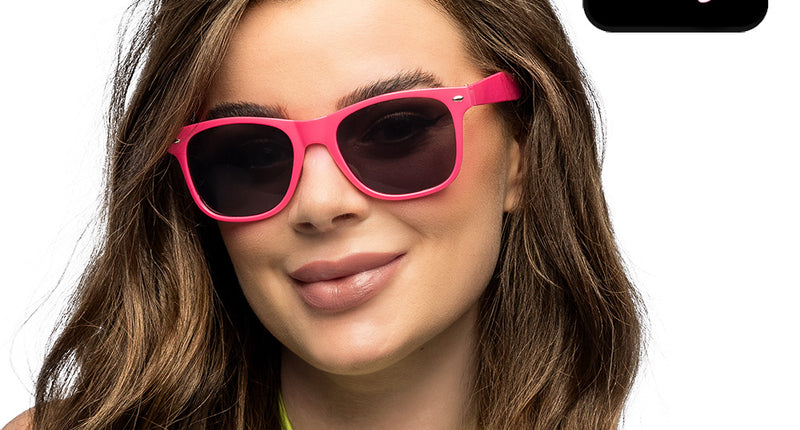 Boland Neonroze partybril Pop (UV festival bril)