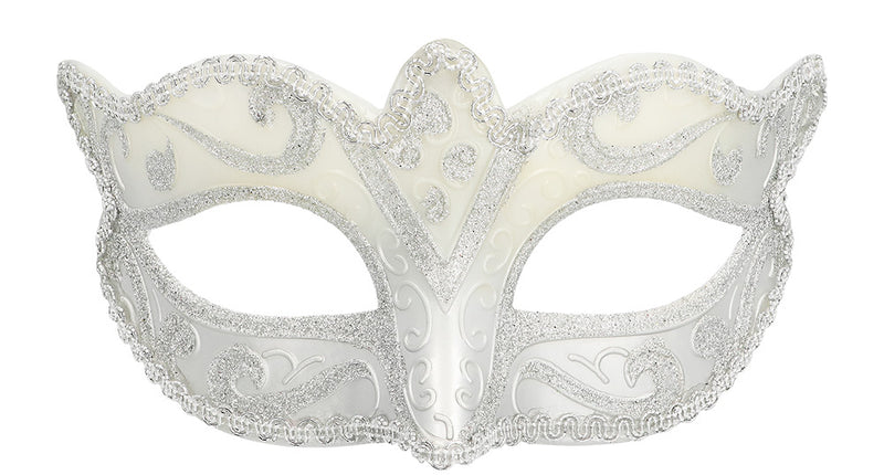 Boland Oogmasker Venice felina zilver