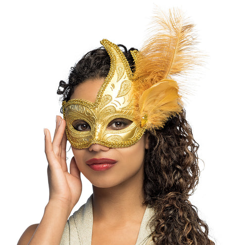 Boland Oogmasker Venice prezioso goud