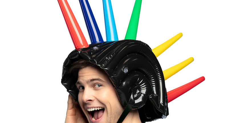 Boland Opblaasbare spikes helm