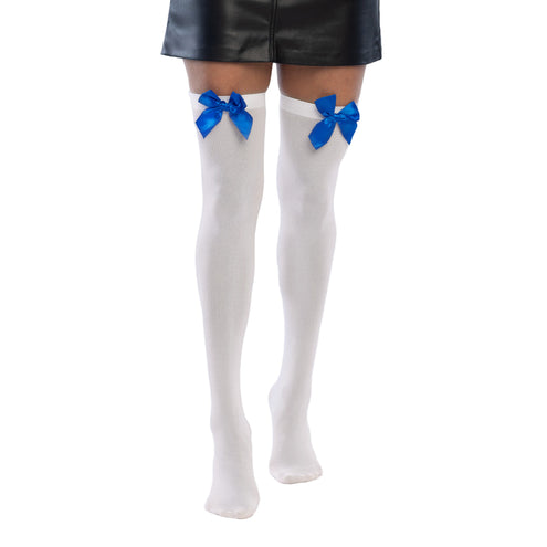 Boland Paar kousen Bow wit/blauw