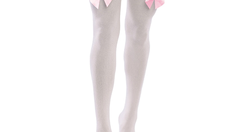 Boland Paar kousen Bow wit/roze