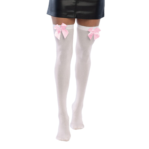 Boland Paar kousen Bow wit/roze