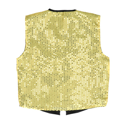 Boland Pailletten vest met strik Set Spangles goud