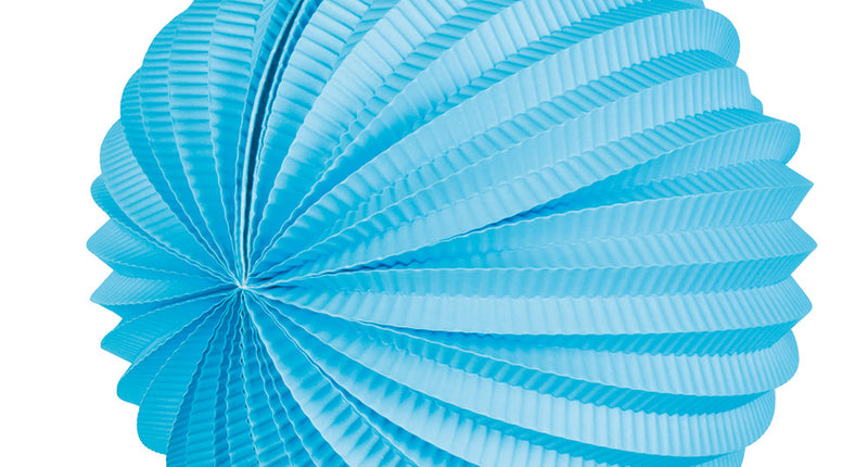 Boland Papieren ballonlampion blauw