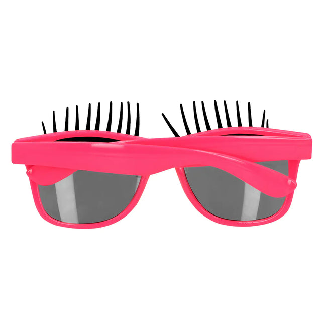 Boland Partybril Bliss roze met wimpers