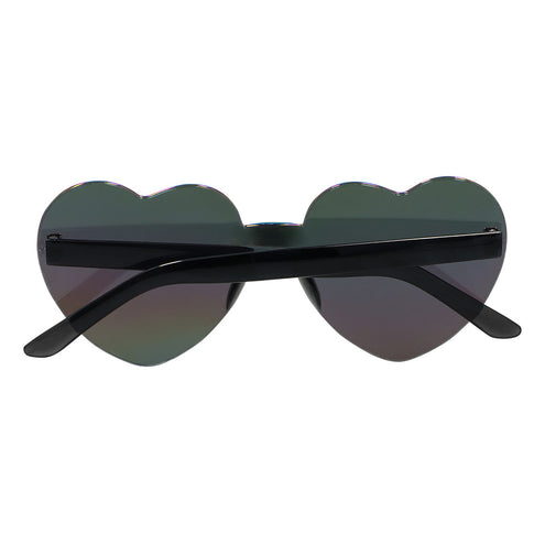 Boland Partybrile Festival hartjes mirror zwart