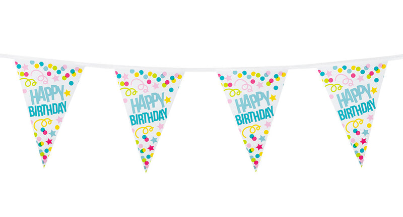 Boland PE vlaggenlijn 'Happy birthday'