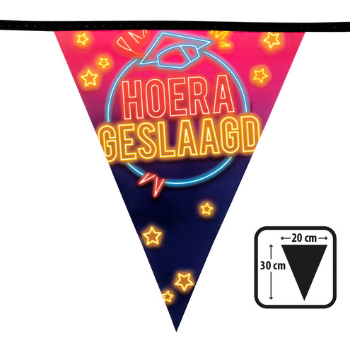 Boland PE vlaggenlijn 'Hoera geslaagd'