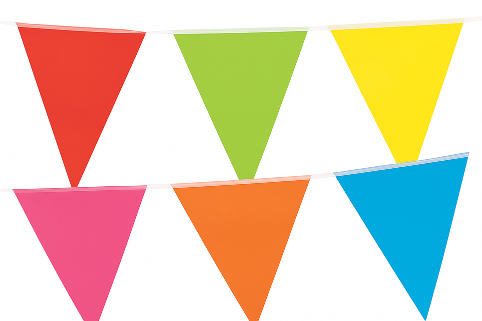 Boland PE vlaggenlijn multikleur