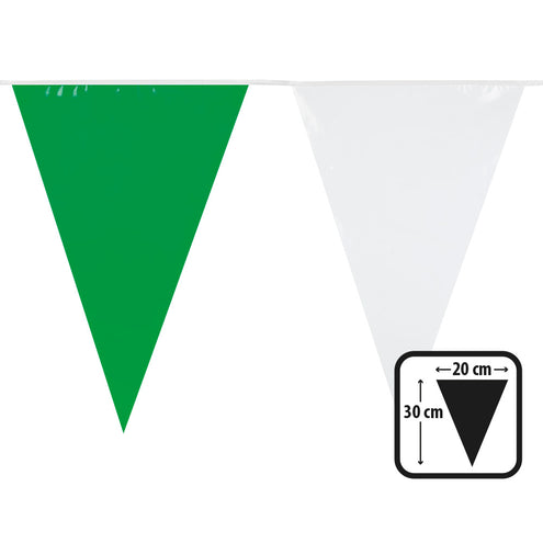 Boland PE vlaggenlijn wit/groen
